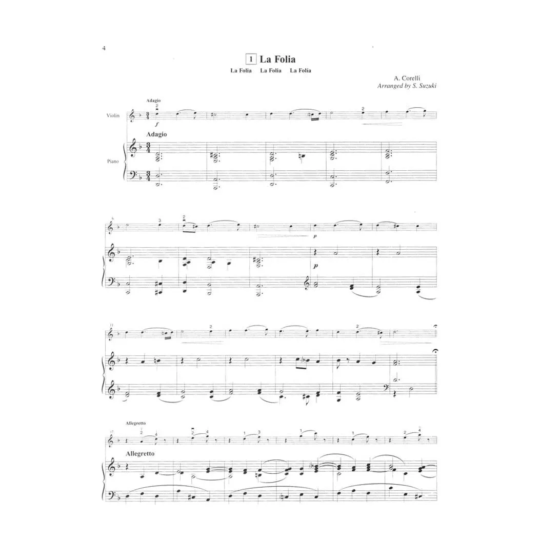 Suzuki Violin School Volume 6 Klavierbegleitung Noten