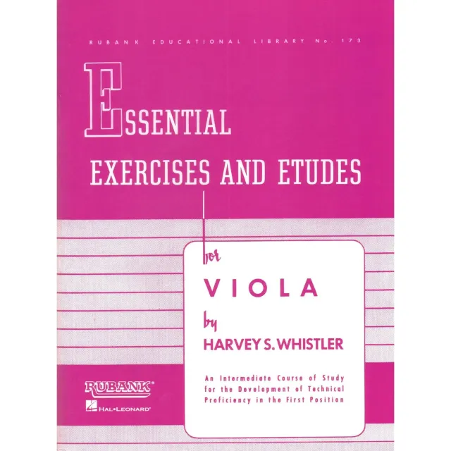 Rubank Whistler Essential Exercises Etüden Viola Noten