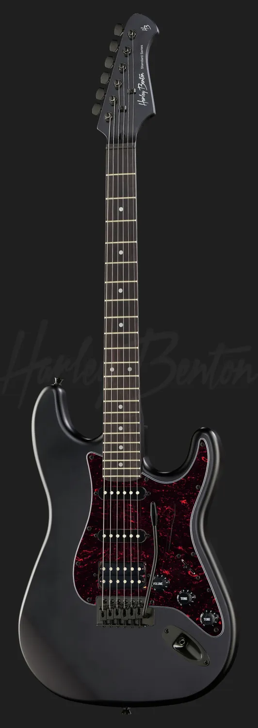 Harley Benton ST-20HSS SBK E-Gitarre Schwarz HSS