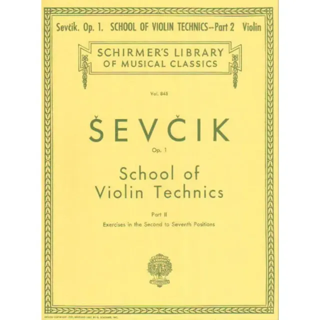 Shar Music Sevcik Violintechnik Op.1 Heft 2 Noten Violine