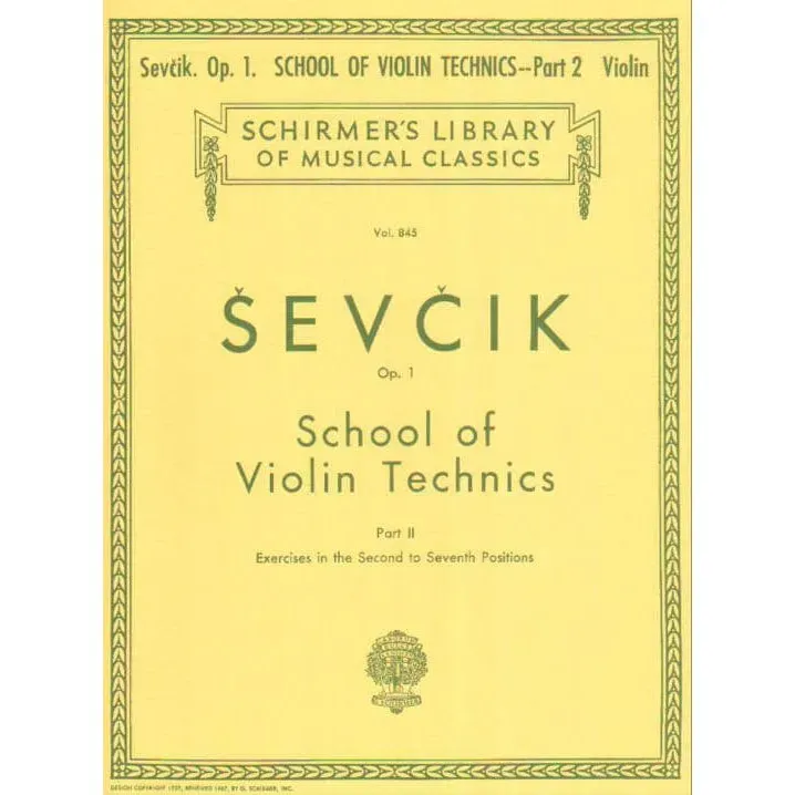 Shar Music Sevcik Violintechnik Op.1 Heft 2 Noten Violine