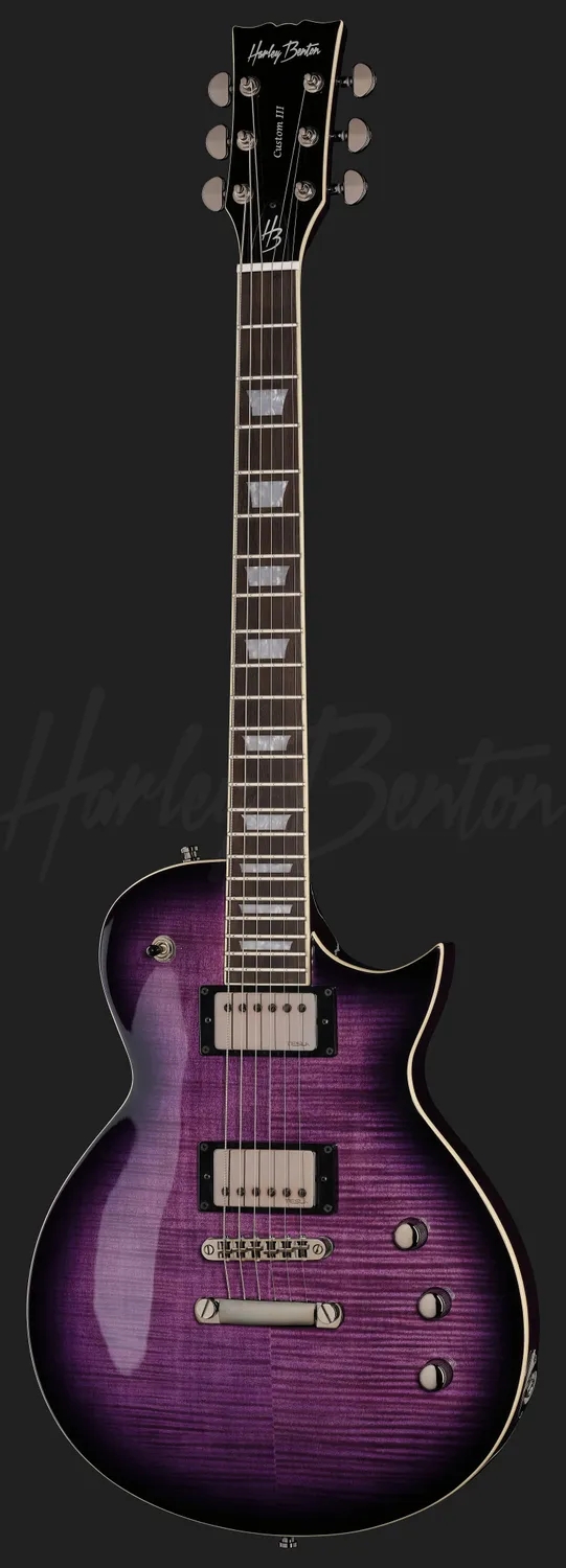 Harley Benton Vintage SC-Custom III E-Gitarre Purple Burst