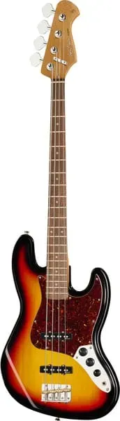 Harley Benton Vintage JB-62 E-Bass Sunburst 4-saitig