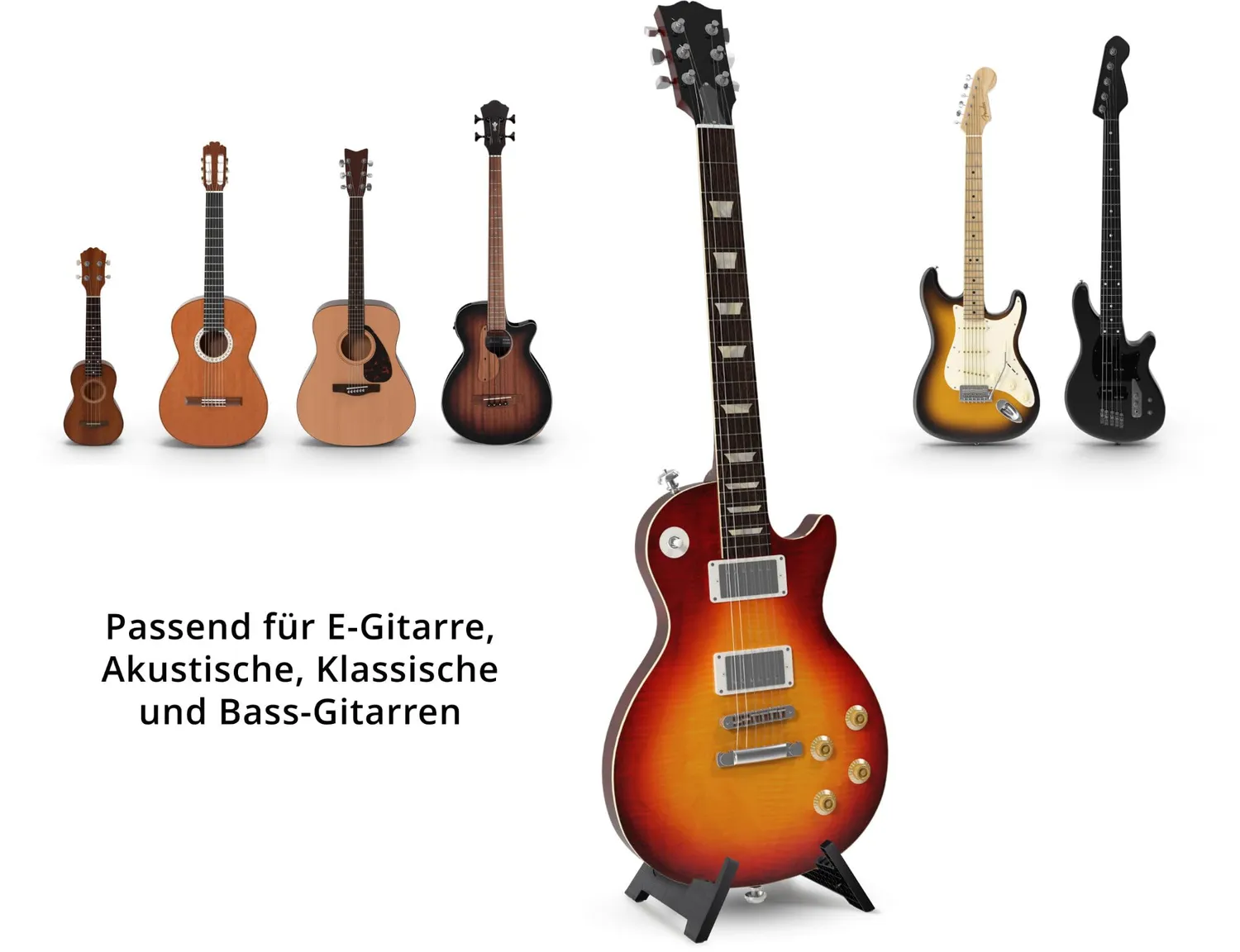 Rocktile GSF-2015S Gitarrenständer faltbar schwarz