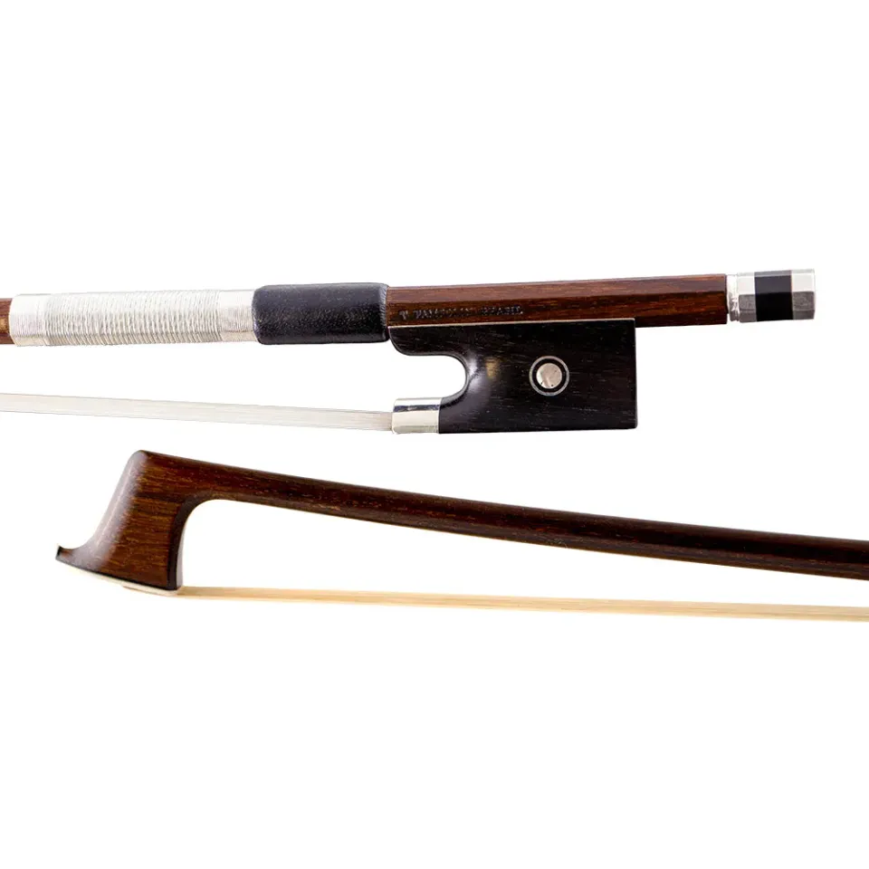 Arcos Brasil Ipe Violinenbogen Ebenholzfrosch Silberfassung