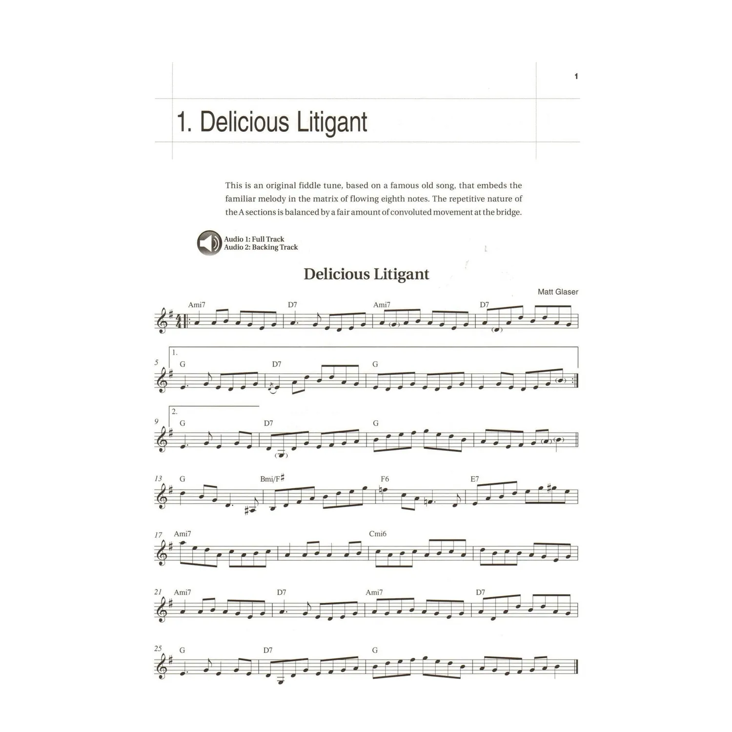 Shar Music Fiddle Tunes on Jazz Changes Violin Noten mit Audio