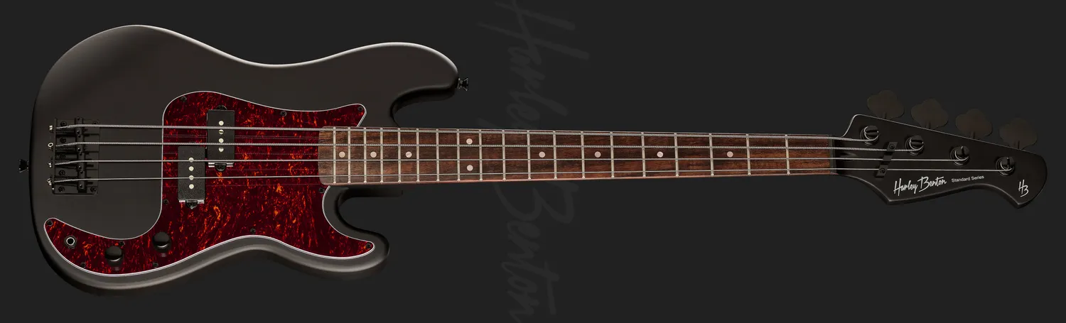 Harley Benton PB-Shorty SBK Shortscale E-Bass 76,2 cm