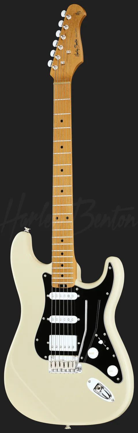 Harley Benton Rock ST-Modern E-Gitarre Olympic White HSS