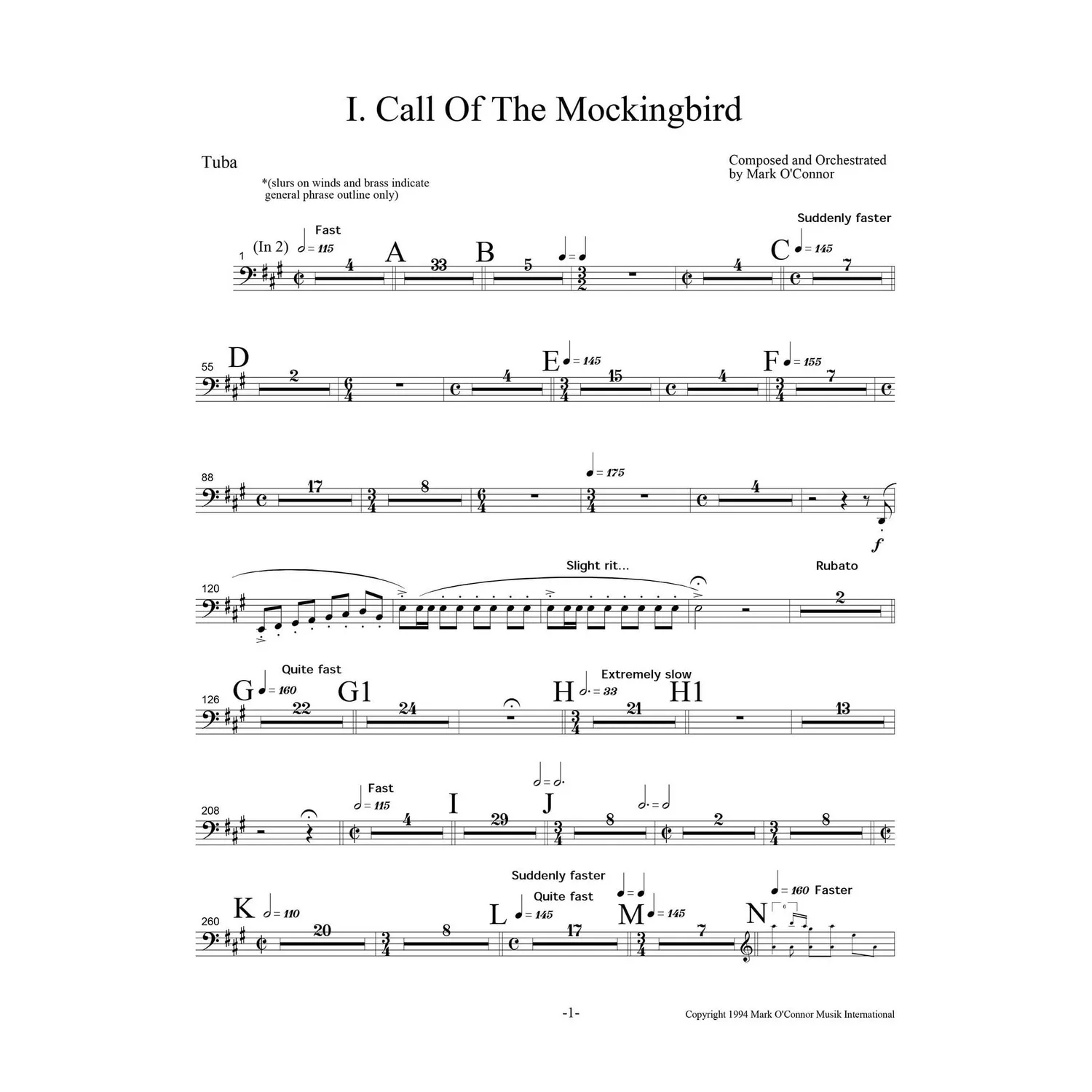 Mark OConnor Three Pieces Violine Noten Download Blech
