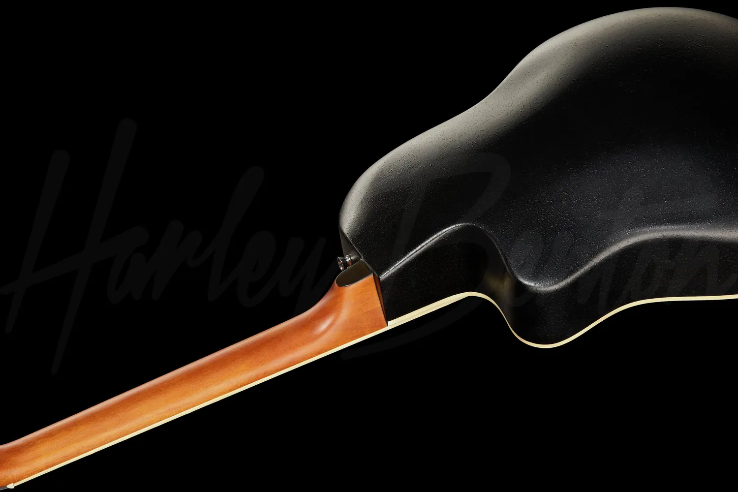 Harley Benton HBO-850BK E-Akustikgitarre Schwarz