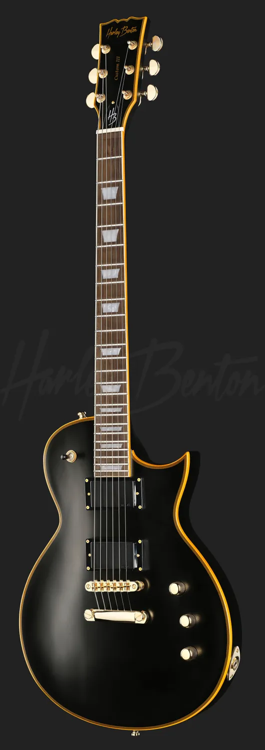 Harley Benton SC-Custom III Active E-Gitarre Vintage Black