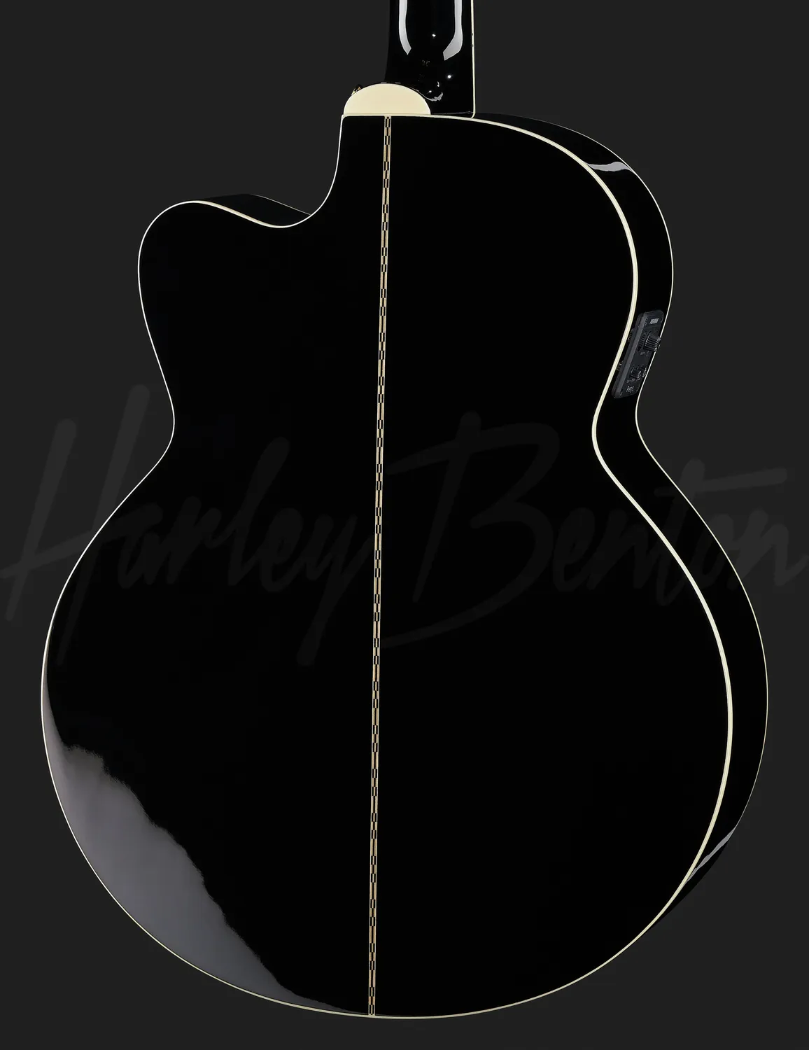 Harley Benton CL King-CE BK Westerngitarre schwarz massiv