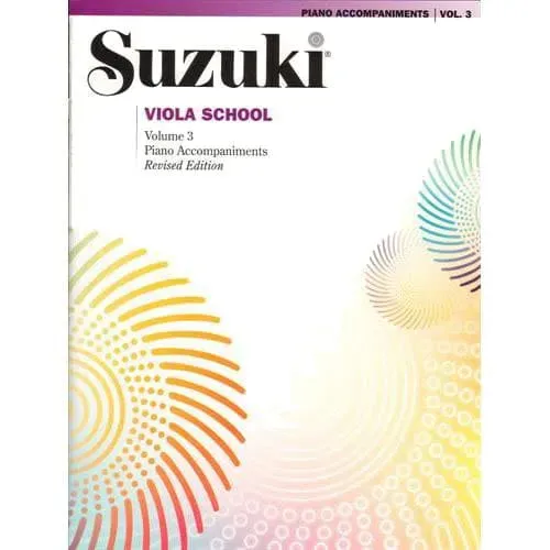 Suzuki Viola School Vol. 3 Klavierbegleitung Bratschennoten