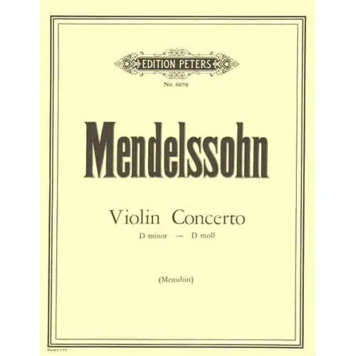 Edition Peters Mendelssohn Konzert d-Moll 1822 Violinnoten