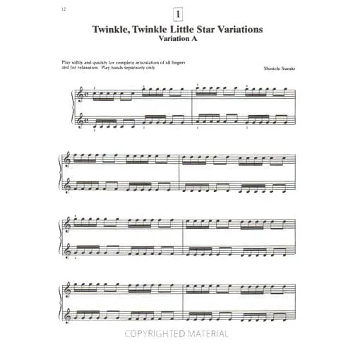 Suzuki Harp School Vol. 1 Noten Harfe Anfänger-Ausgabe