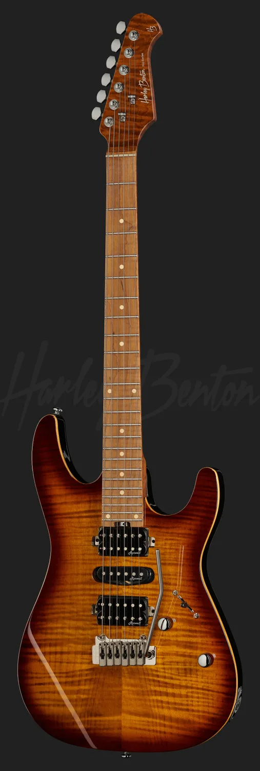 Harley Benton Fusion-III HSH E-Gitarre Roasted FBB Coil-Split