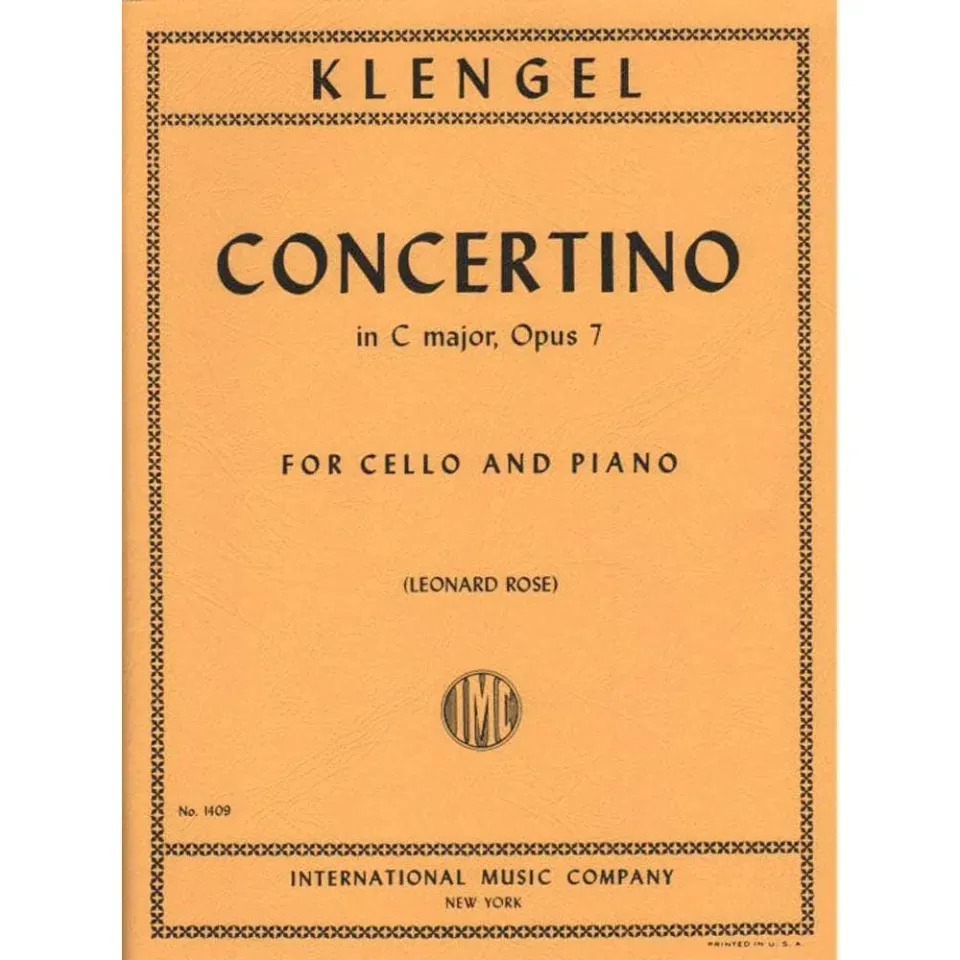 Klengel Concertino Nr.1 C-Dur Op.7 Cello Noten