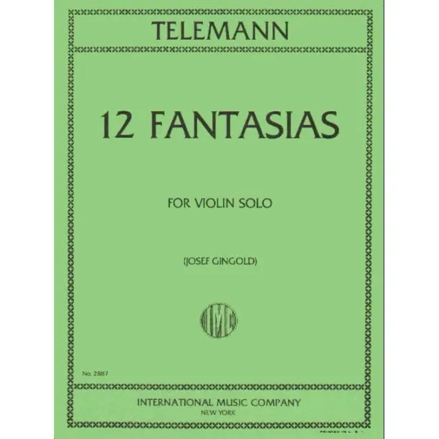 Telemann 12 Fantasien TWV 40 Noten für Violine Gingold