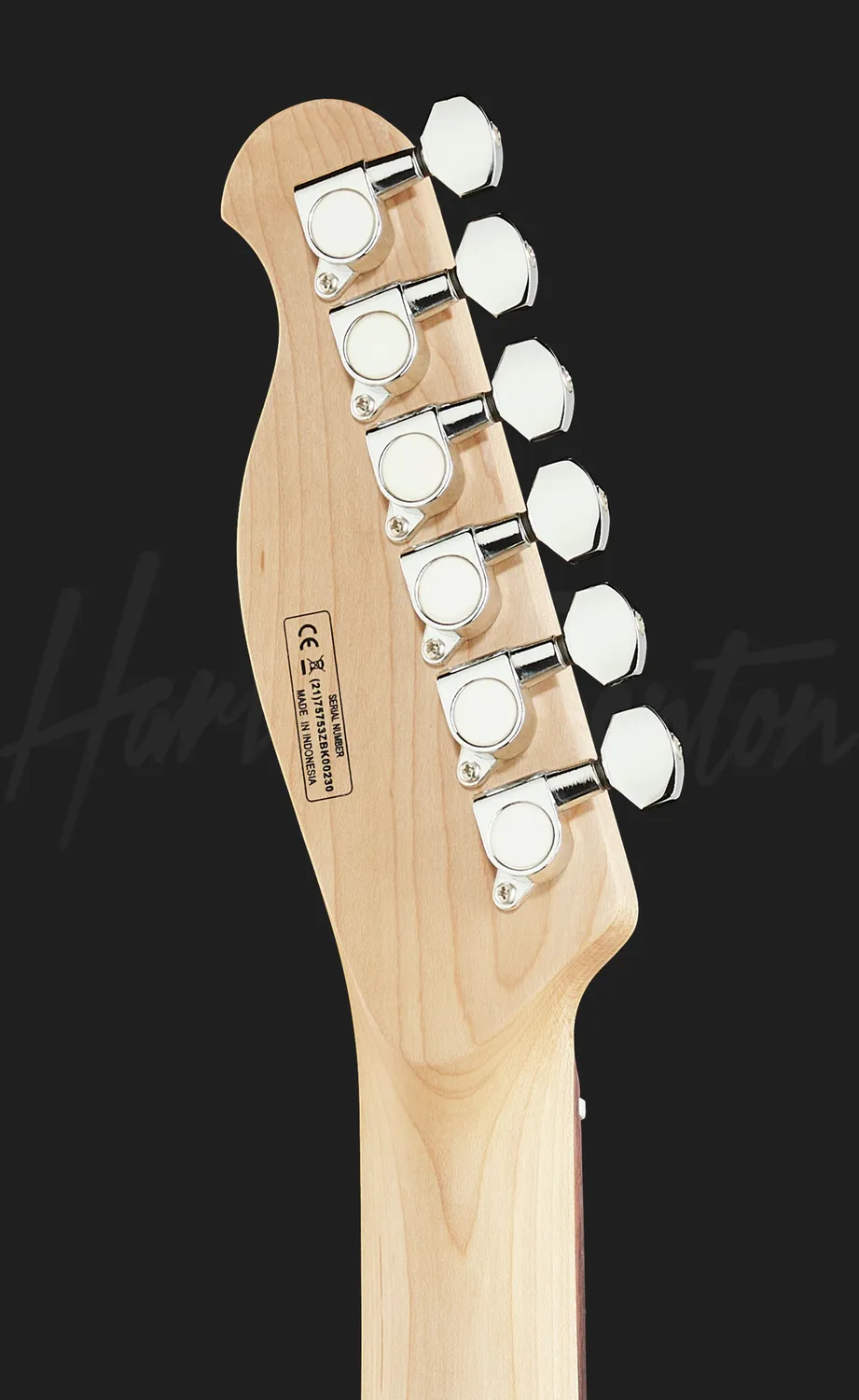 Harley Benton Classic Series TE-90QM E-Gitarre Trans Red P90