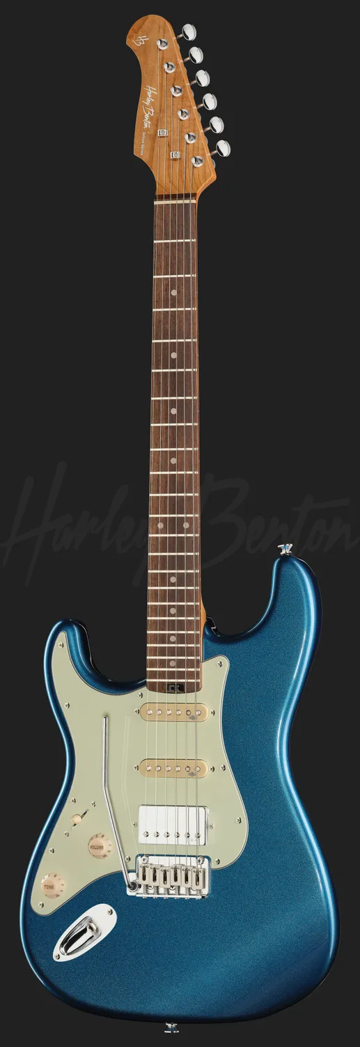 Harley Benton ST-Modern HSS E-Gitarre LH Lake Placid Blue