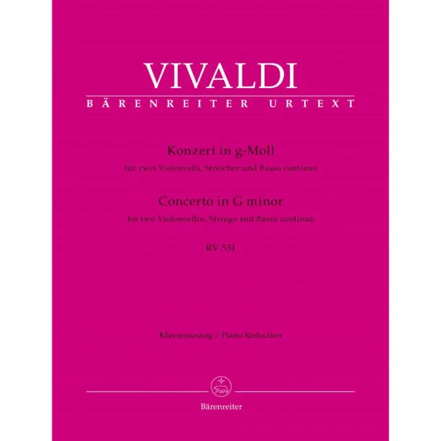 Bärenreiter Vivaldi Konzert RV 531 Cello g-Moll Noten