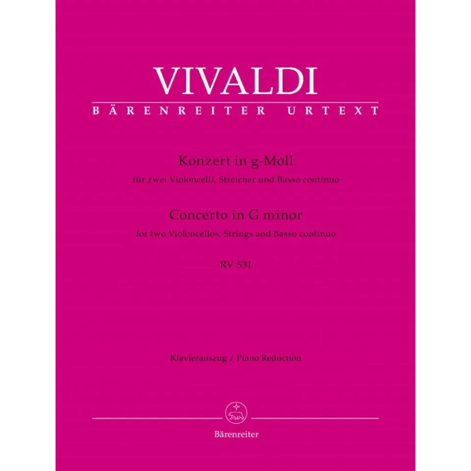 Bärenreiter Vivaldi Konzert RV 531 Cello g-Moll Noten