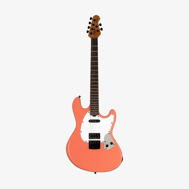 Sterling Artist Fluff StingRay E-Gitarre Rula Thumb Red Drop C#