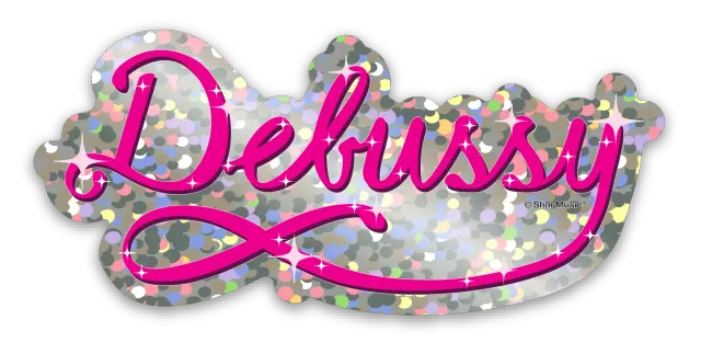 Shar Music Debussy Glitter Sticker Aufkleber glitzernd