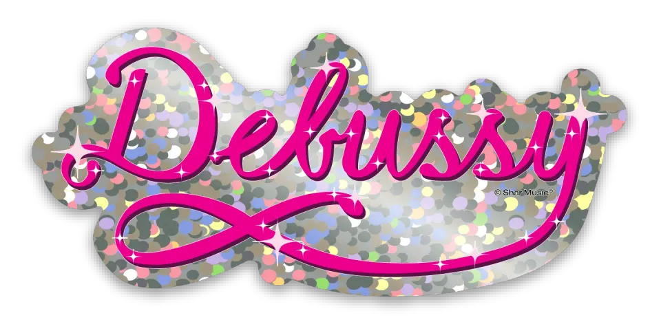 Shar Music Debussy Glitter Sticker Aufkleber glitzernd