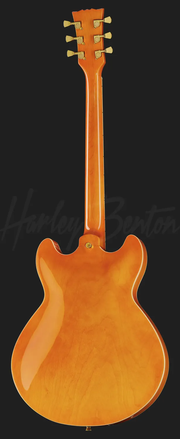 Harley Benton Deluxe HB-35Plus E-Gitarre Metallic Green Semi-Hollow