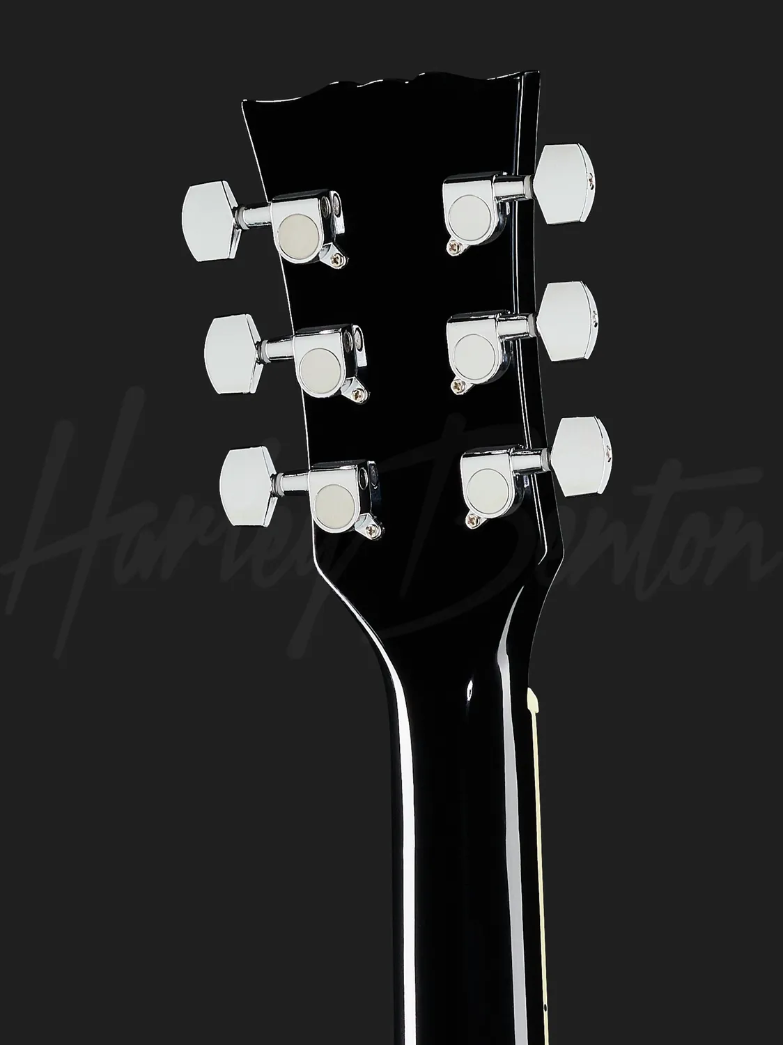 Harley Benton Vintage Series HB-35 Halbakustik-Gitarre Schwarz Humbucker