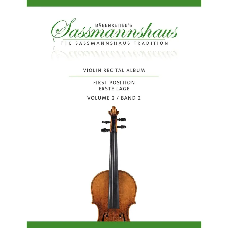 Bärenreiter Sassmannshaus Violin Recital Album 2 Noten erste Lage