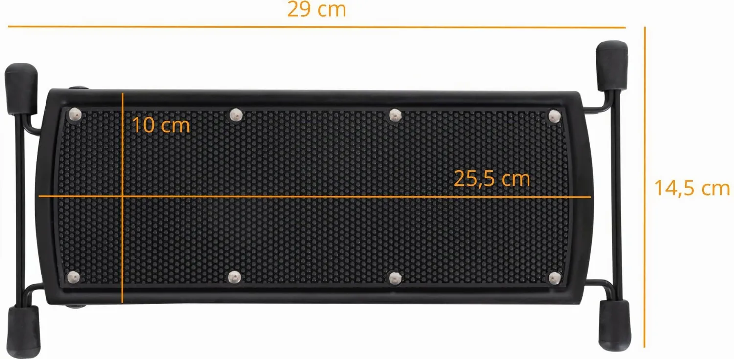 Rocktile Gitarren-Fußbank Fußhocker 6-stufig klappbar