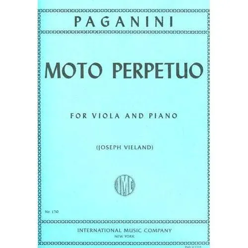 International Paganini Moto Perpetuo Op. 11 Viola Noten