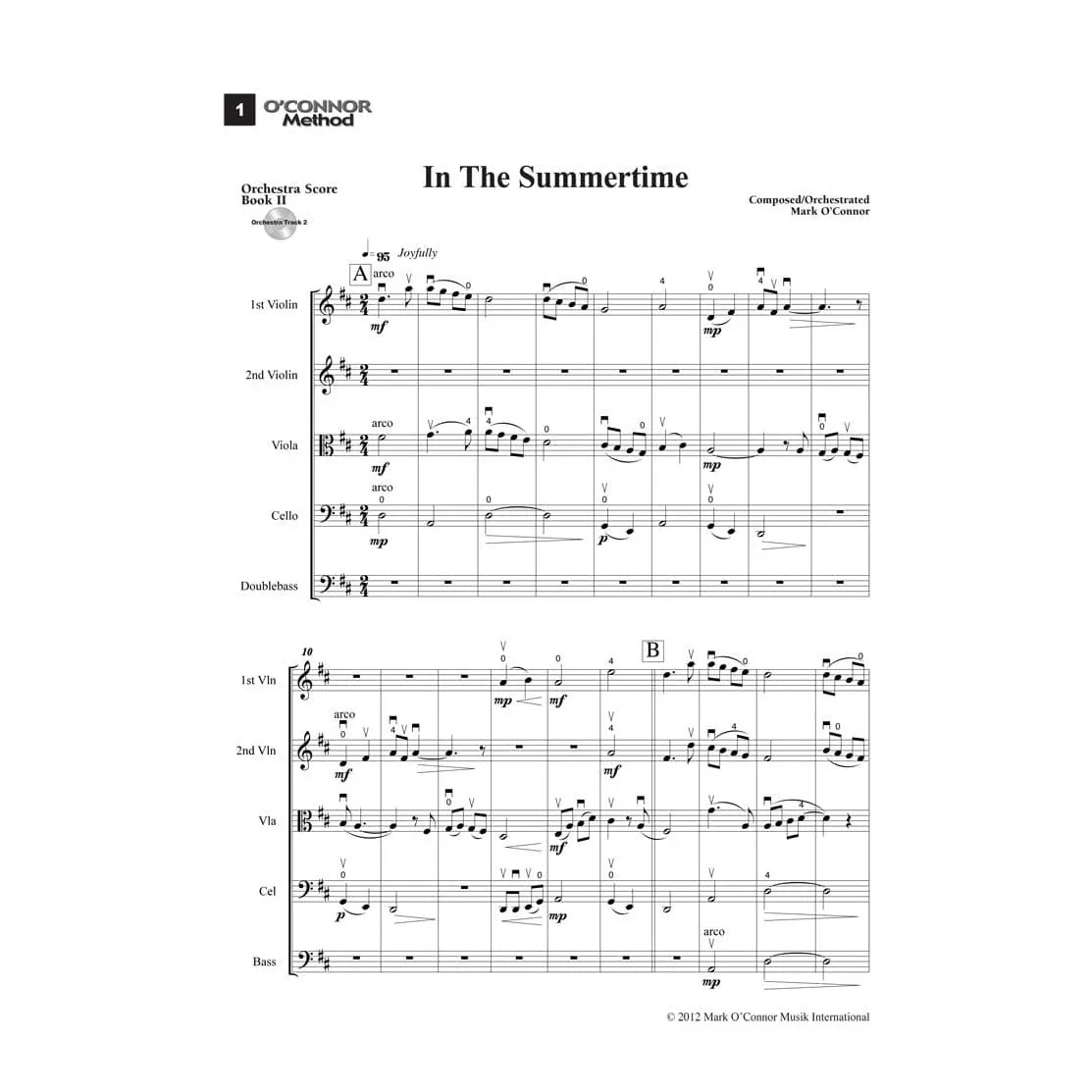 Shar Music O'Connor Method Orchestra Book II Partitur