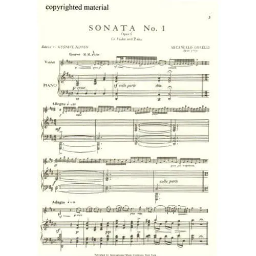 Shar Music Corelli 12 Sonaten Op 5 Vol 1 Violine Noten