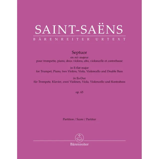 Bärenreiter Saint-Saëns Septuor Op.65 Partitur Es-Dur