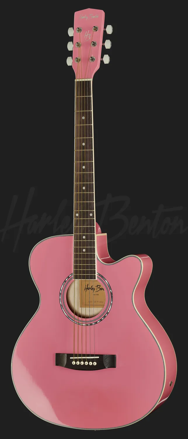 Harley Benton Custom EAX-10 Westerngitarre Pinky Tonabnehmer