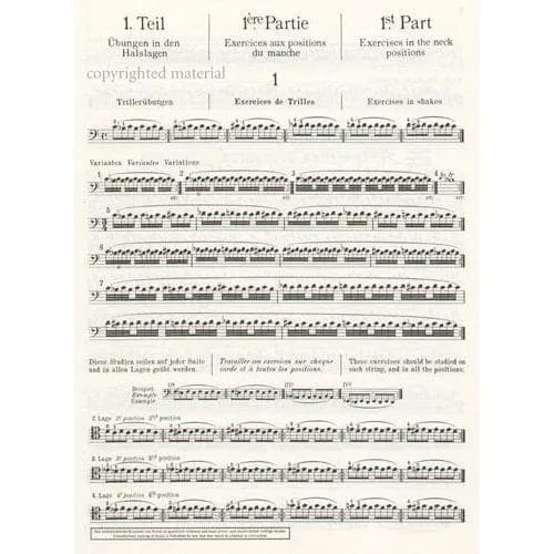 Schott Feuillard Daily Exercises Noten Cello solo 36 Übungen