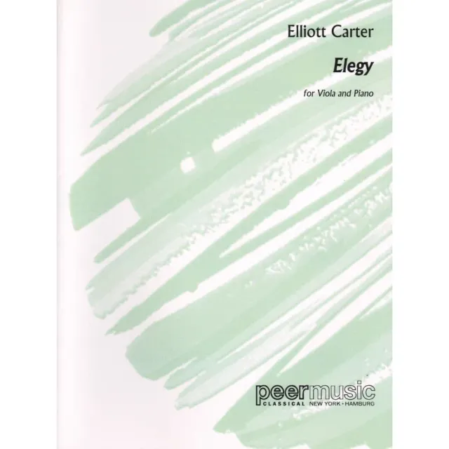 Peer Music Carter Elegy Bratschennoten Klavier