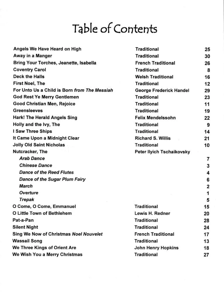 Music for Three Traditional Christmas Trios Noten Stimme 1