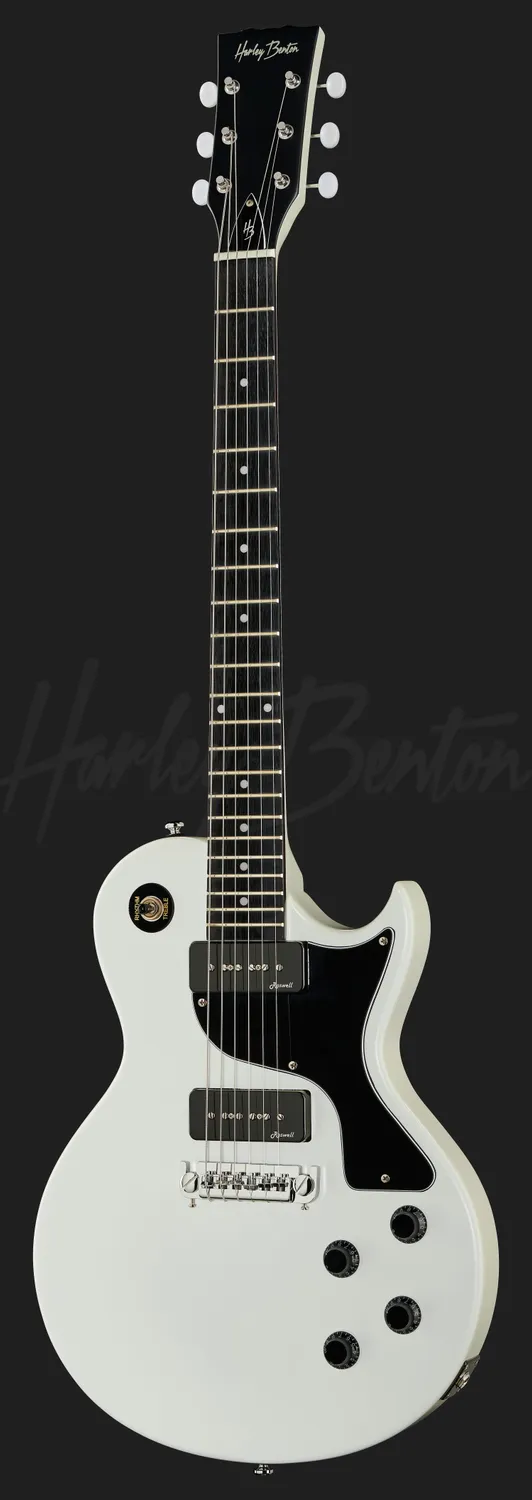 Harley Benton Vintage SC-Special E-Gitarre Faded White P90