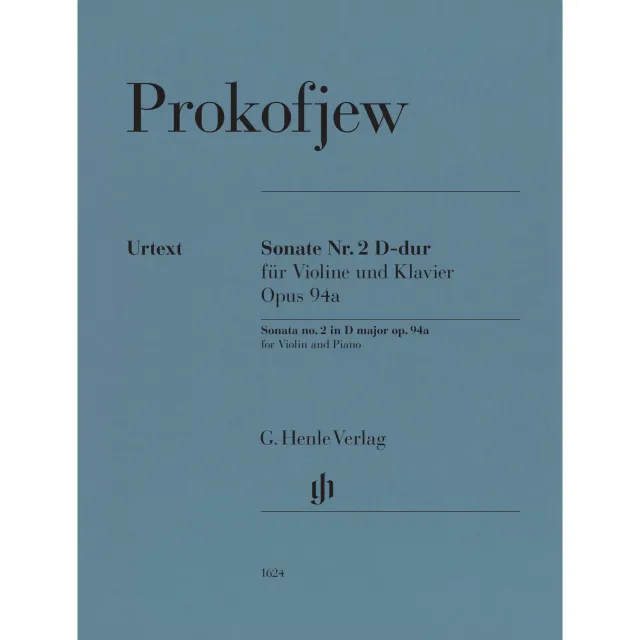 Henle Prokofjew Violinsonate Nr.2 D-Dur Op.94a Noten Urtext