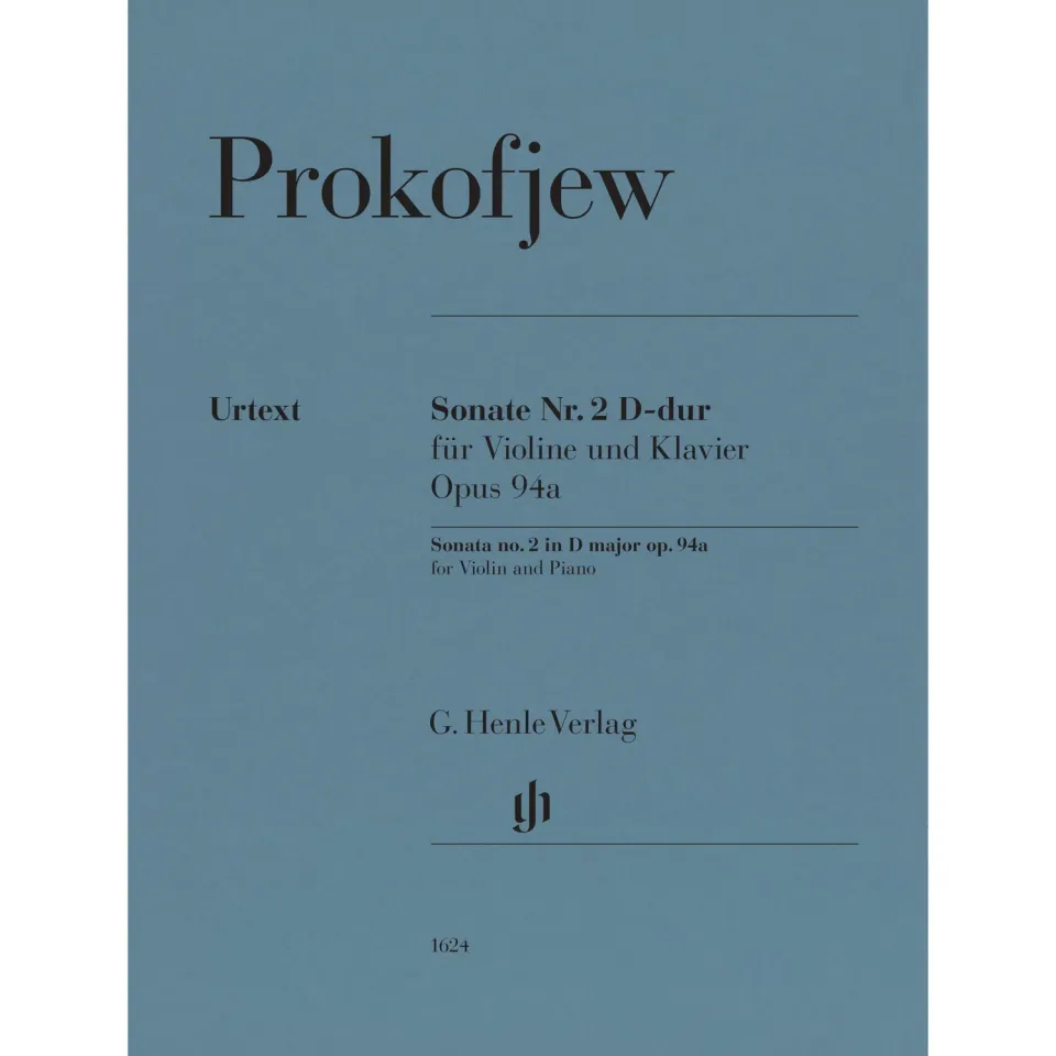 Henle Prokofjew Violinsonate Nr.2 D-Dur Op.94a Noten Urtext
