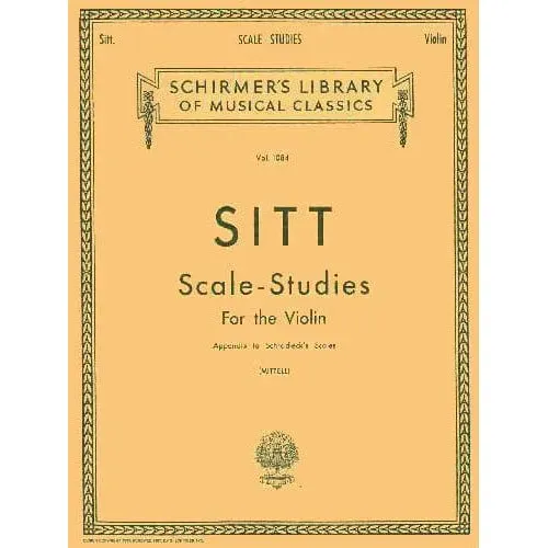 Sitt Scale Studies Noten Violine Carl Fischer Ausgabe