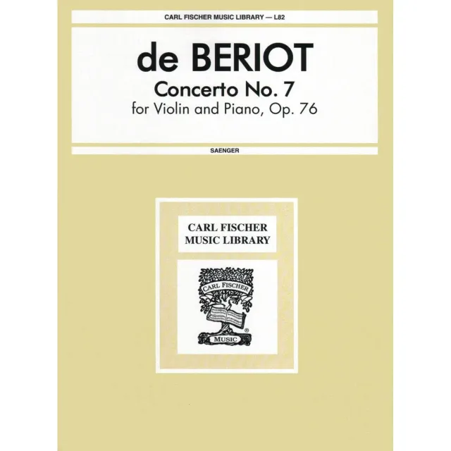 Fischer Beriot Konzert Nr.7 G-Dur op.76 Noten Violine