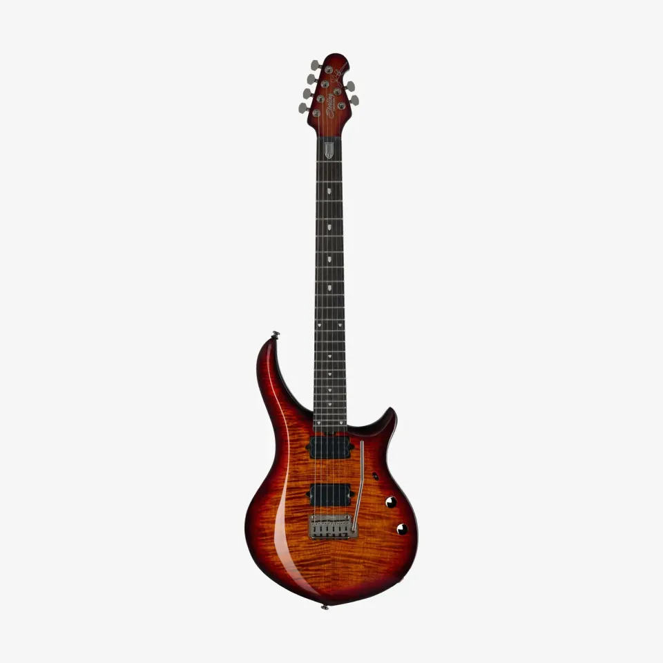 Sterling Majesty DiMarzio E-Gitarre Blood Orange Burst