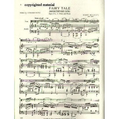 International Schumann Märchenbilder Op.113 Noten Bratsche