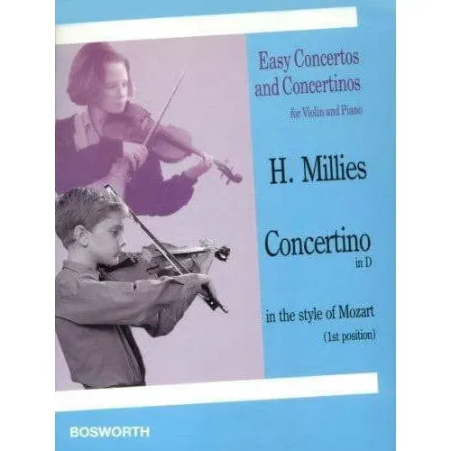 Millies Concertino D-Dur Violine Klavier Mozart-Stil Bosworth