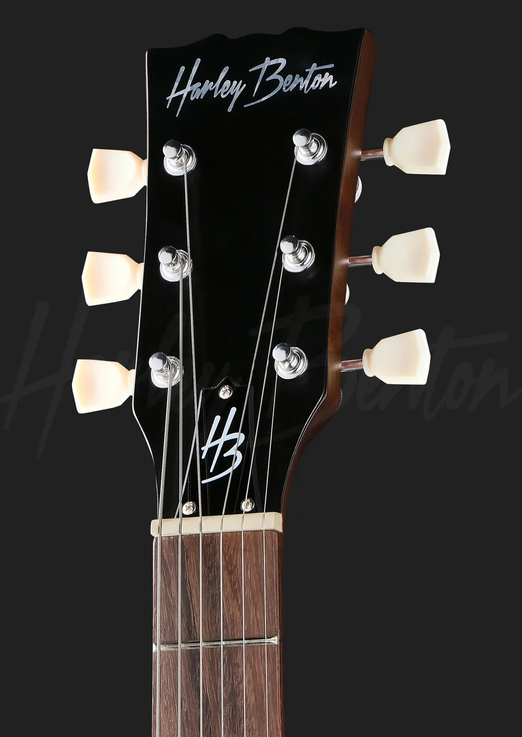Harley Benton Vintage SC-Special Hybrid E-Gitarre Smoke Black Satin
